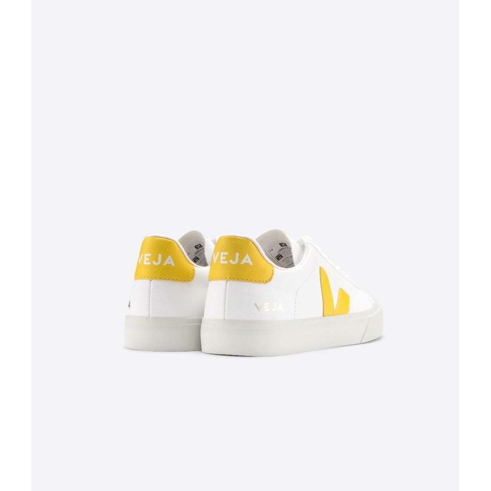 Veja CAMPO CHROMEFREE Low Tops Sneakers Heren White/Yellow | NL 205HAP